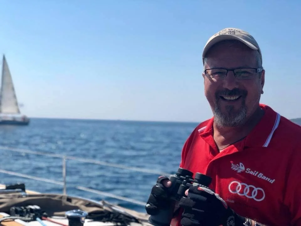 man at sea