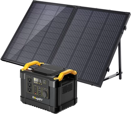 Power Station with Portable Solar Panel