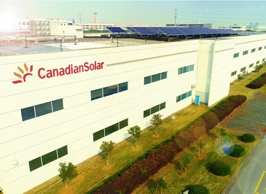 Canadian solar panel factory