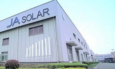 JA solar panel factory